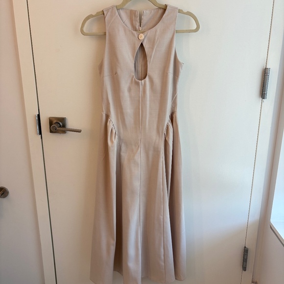 Dianara Linen Sara Dress with keyhole XS - Picture 2 of 3